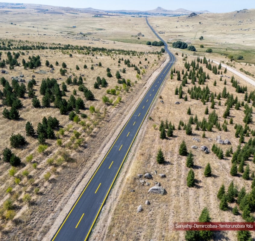 Sarıyahşi’de 7 Kilometrelik Yol Yenilendi