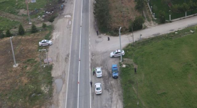 Trafik Haftasında Helikopterli Denetim Yapıldı