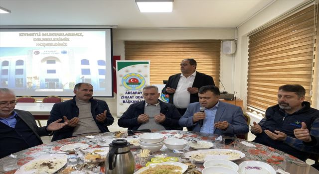 Aksaray Ziraat Odası Başkanı Koçak, Üyelerle Bir Araya Geldi
