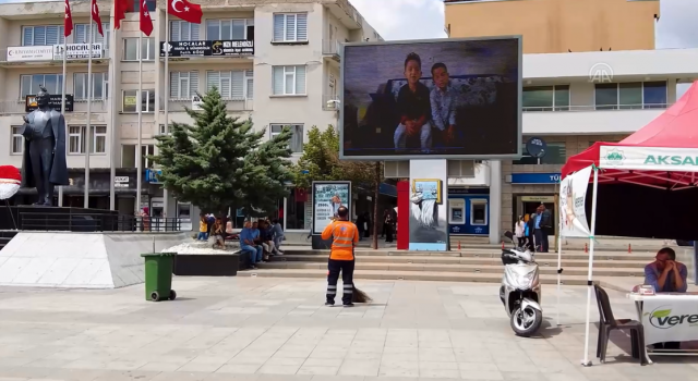 Aksaray Belediyesinden temizlik işçisine "Babalar Günü" sürprizi