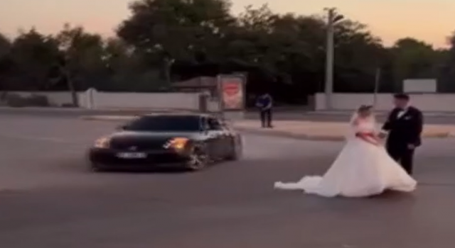 Gelin İle Damadın Etrafında Drift Yapan Sürücüye Para Cezası