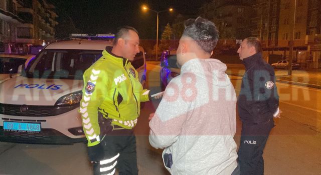 Dur ihtarına uymayan sürücü 0.70 promil alkollü çıktı