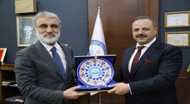 Eski Bakan Yıldız’dan Rektör Arıbaş’a Ziyaret