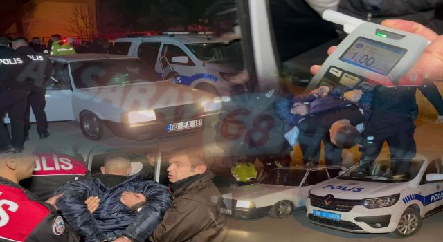 Emniyeti Teyakkuza Geçiren Ehliyetsiz ve Alkollü Sürücü Pes Dedirtti
