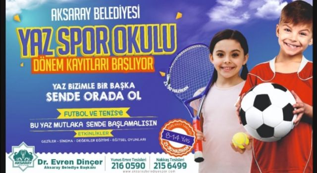 Yaz Spor Okullarında Kayıtlar Başlıyor